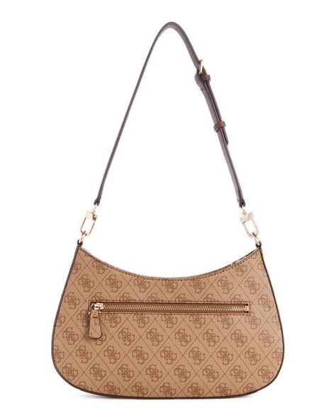 Cartera Guess Mujer Noelle Top Zip Shoulder Bag Café-2