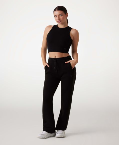 Top Guess Mujer Edie Tank Top Negro-1