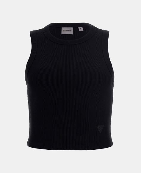 Top Guess Mujer Edie Tank Top Negro-4