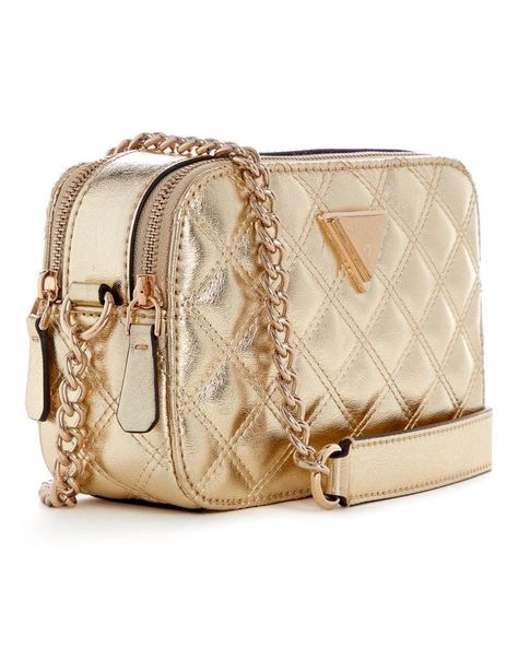 Cartera Guess Mujer Giully Camera Bag Dorado-1