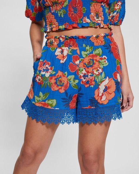 Short Guess Mujer Abigail Gauze Short Surtido-0