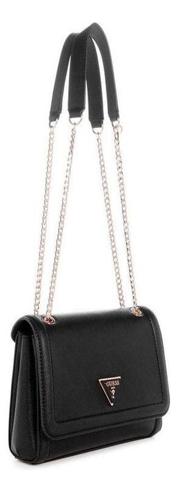 Cartera Guess Mujer Noelle Convertible Xbody Flap Negro-1