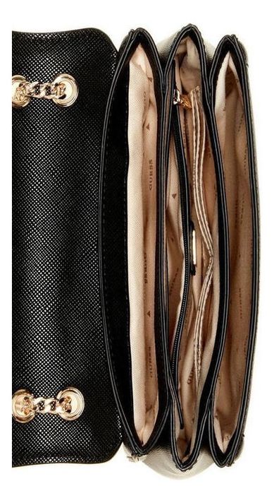 Cartera Guess Mujer Noelle Convertible Xbody Flap Negro-3