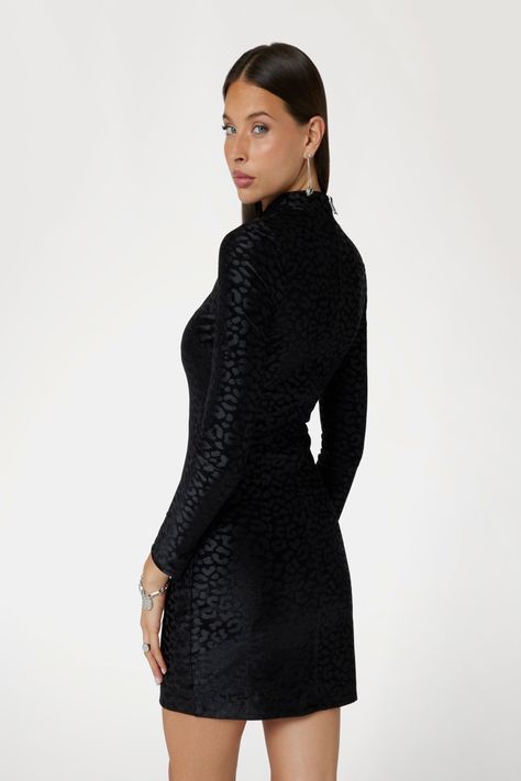 Vestido Guess Mujer Ls Elizabeth Mock Nck Dress Negro-2