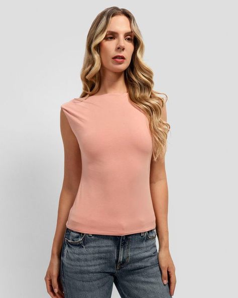 Polera Guess Mujer Sl Twisted Rita Top Rosado-0