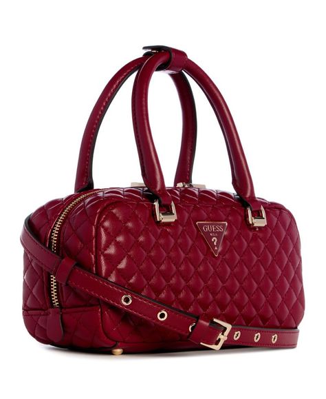 Cartera Guess Mujer Eco Rianee Satchel Rojo-1