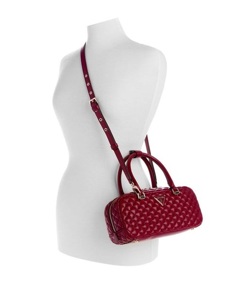 Cartera Guess Mujer Eco Rianee Satchel Rojo-4