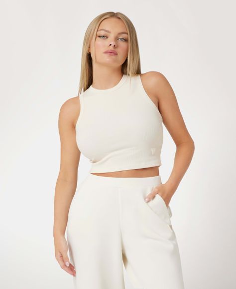 Top Guess Mujer Edie Tank Top Celeste-0