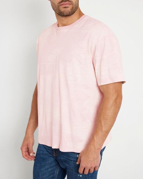 Polera Guess Hombre Ss Bsc Island Life Tee Rosado-3