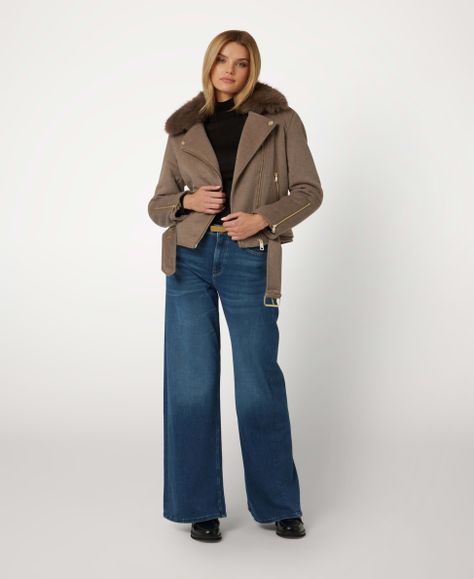 Chaqueta Guess Mujer Nancy Faux Fur Jacket Surtido-1