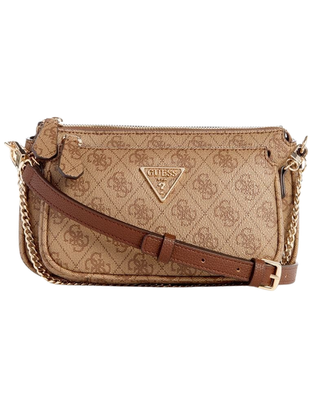 Cartera Guess Mujer Noelle Dbl Pouch Crossbdy Café-0