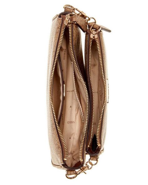 Cartera Guess Mujer Noelle Dbl Pouch Crossbdy Café-3