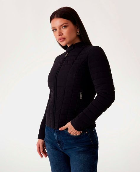 Chaqueta Guess Mujer Vona Jacket Negro-1