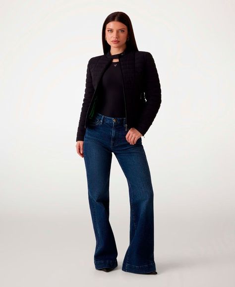 Chaqueta Guess Mujer Vona Jacket Negro-3