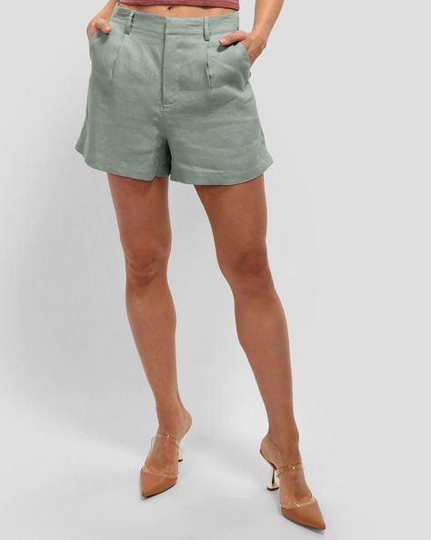 Short Guess Mujer Gen Tailored Short Verde-0