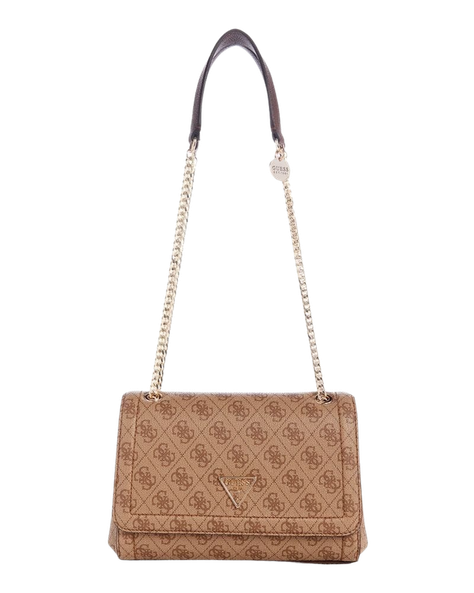 Cartera Guess Mujer Noelle Convertible Xbody Flap Café-0