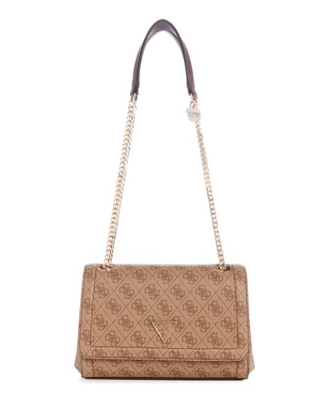 Cartera Guess Mujer Noelle Convertible Xbody Flap Café-1