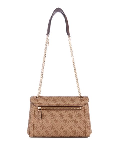 Cartera Guess Mujer Noelle Convertible Xbody Flap Café-3
