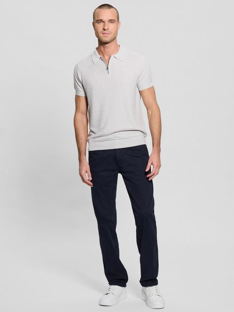 Pantalon Guess Hombre Angels Chino Azul-1