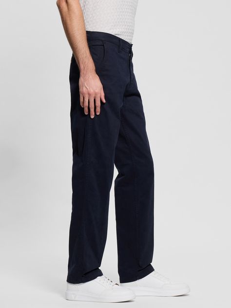 Pantalon Guess Hombre Angels Chino Azul-4