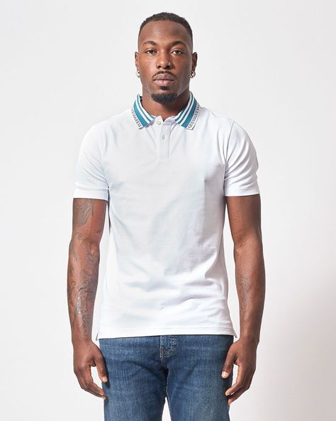 Polera Guess Hombre Lyle Ss Polo Blanco-0