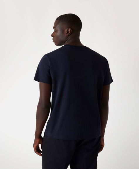 Polera Guess Hombre Ss Cn Embro Tee Azul-2