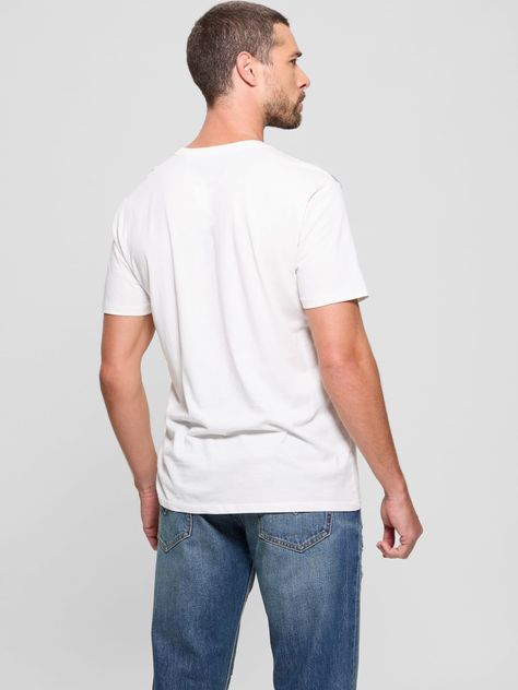 Polera Guess Hombre Ss Bsc World Cities Tee Amarillo-4