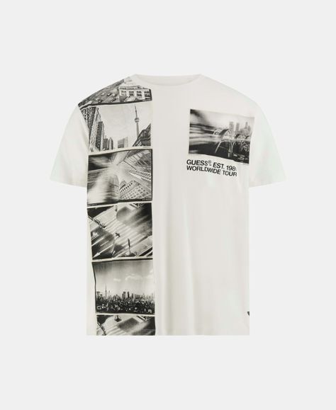 Polera Guess Hombre Ss Bsc World Cities Tee Amarillo-5