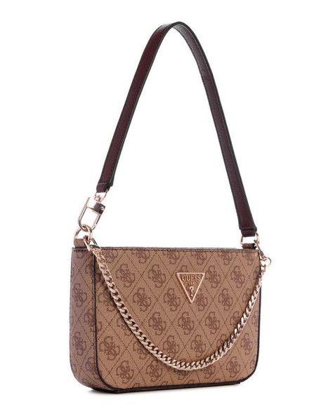 Cartera Guess Mujer Noelle Mini Top Zip Shoulder Café-1