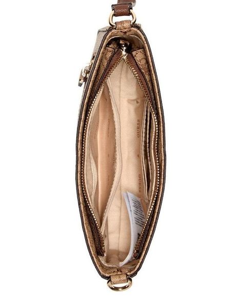 Cartera Guess Mujer Noelle Mini Top Zip Shoulder Café-3
