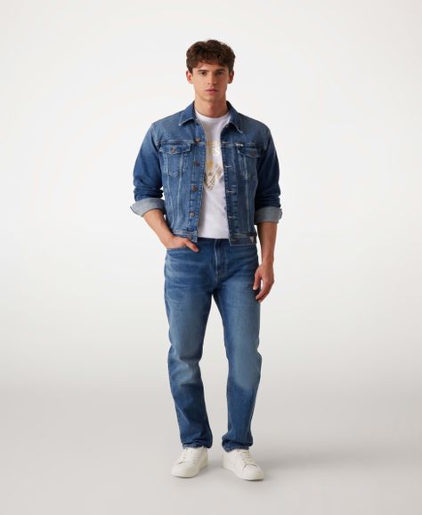 Polera Guess Hombre Ss Bsc Chain Tri Logo Tee Blanco-1