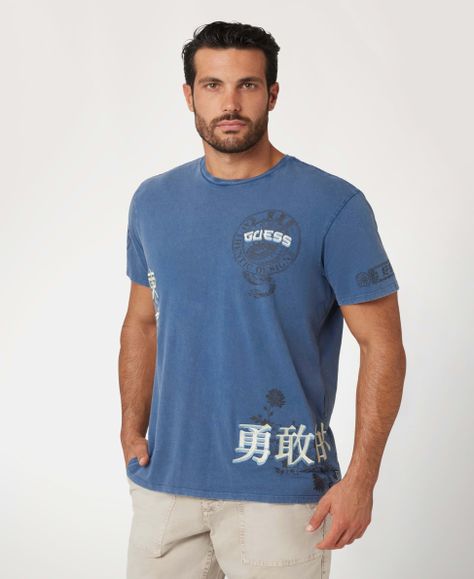 Polera Guess Hombre Ss Bsc Tokyo Stamps Tee Surtido-0