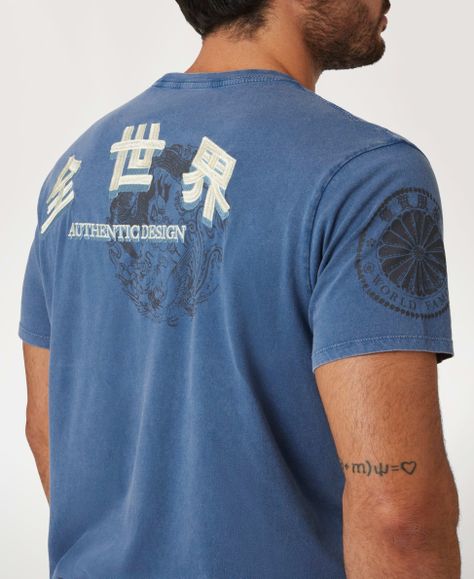 Polera Guess Hombre Ss Bsc Tokyo Stamps Tee Surtido-3