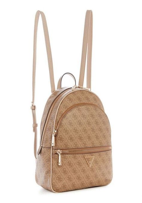 Mochila Guess Mujer Manhattan Large Backpack Café-1