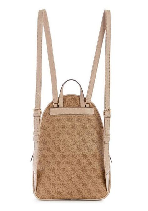 Mochila Guess Mujer Manhattan Large Backpack Café-2