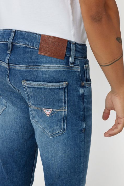 Jeans Guess Hombre Miami Azul.-3