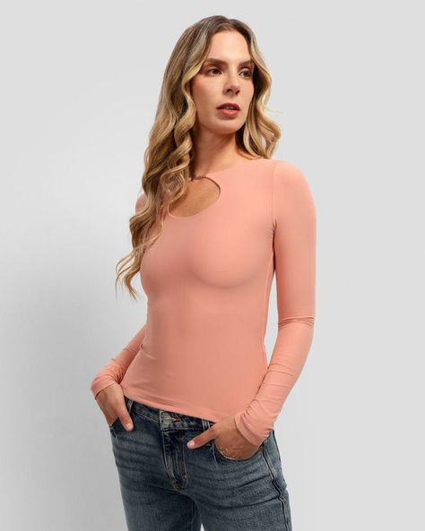 Polera Guess Mujer Ls Amira Logo Placket Top Rosado-0
