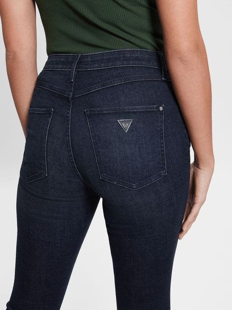 Jeans Guess Mujer 1981 Skinny Negro-1