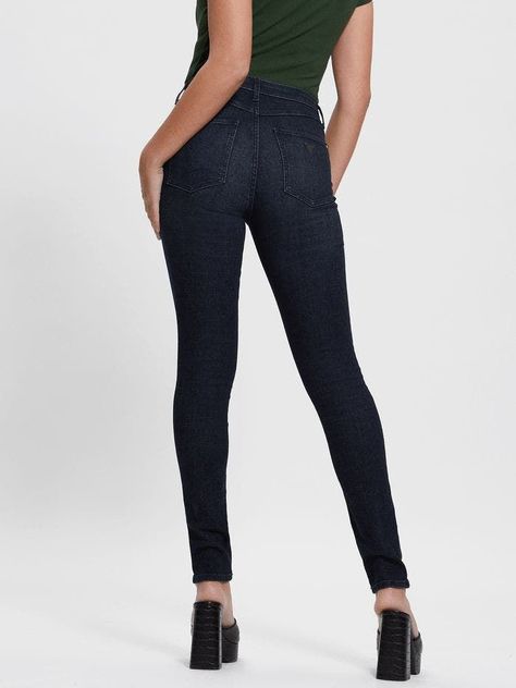 Jeans Guess Mujer 1981 Skinny Negro-5