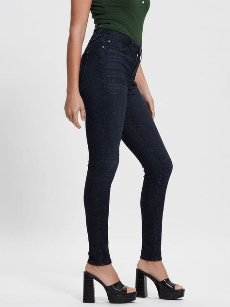 Jeans Guess Mujer 1981 Skinny Negro-6