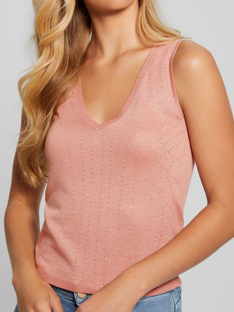 Polera Guess Mujer Sl Hot Fix Janine Swtr Surtido.-2