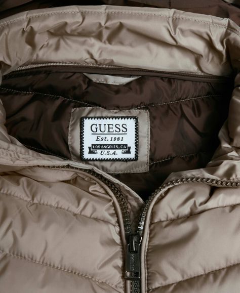 Chaqueta Guess Hombre Light Puffa Jacket Café-7