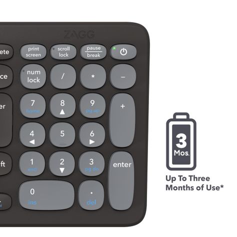 Teclado De Escritorio Zagg De 15 Con Carga Inalámbrica-3