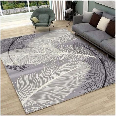 Alfombra Nordica con efecto 3d Flexible 160*230 -Plumas-0