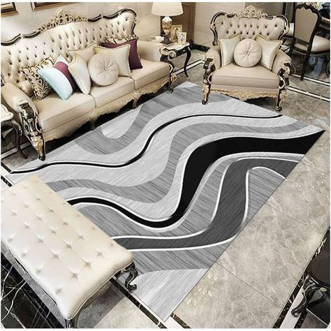 Alfombra Nordica efecto 3d Flexible 150*200 Ogris-0
