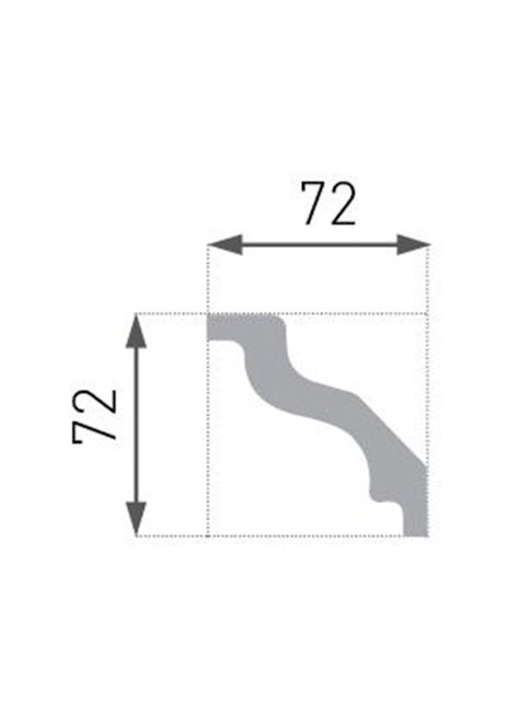 Cornisa Moldura E8 72X72mm x 2mt Caja 39 ud-2
