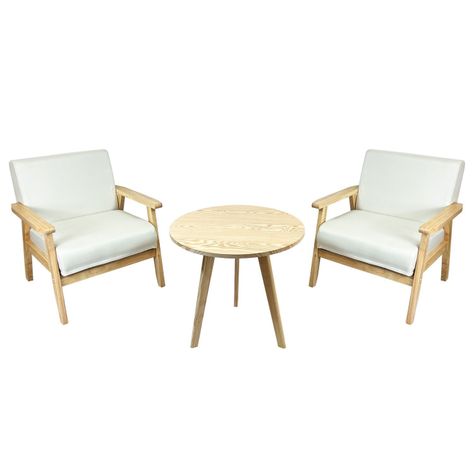 Set Poltronas + Mesa Nature Marfil-0