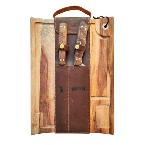 ESTUCHE TABLA Y SET TENEDOR CUCHILLO PARRILLERO-0