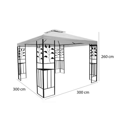 Pérgola Patagonia 3x3mt Marfil-3