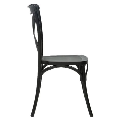 SILLA DISEÑO COMEDOR RETRO NEGRA-2